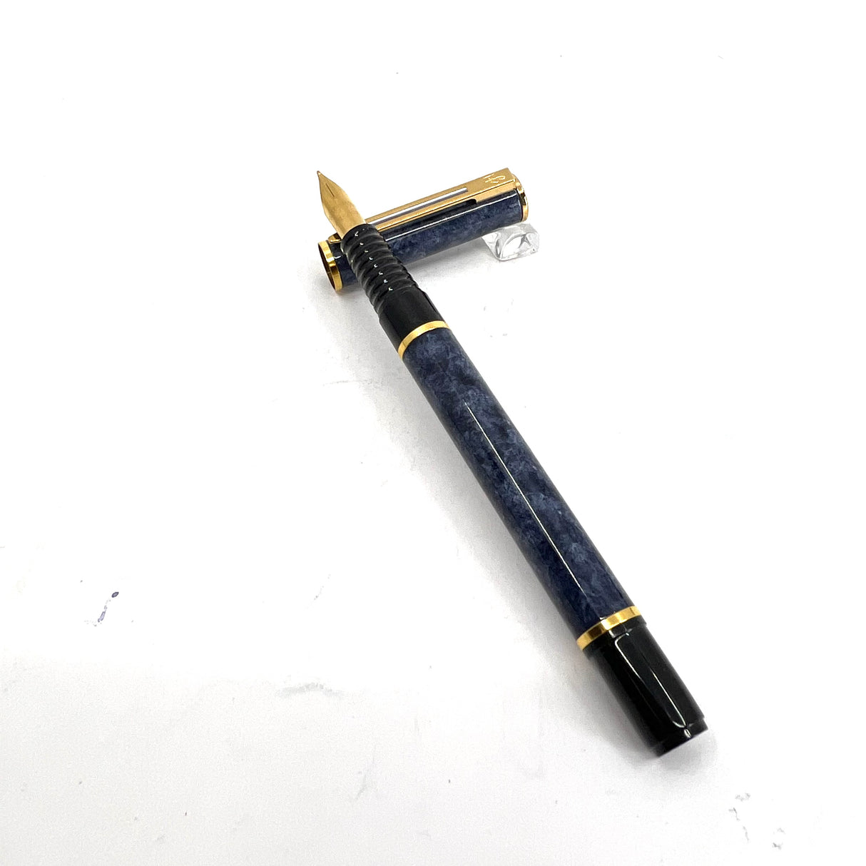 Waterman Laureat Blue/White Marbleized Fountain Pen