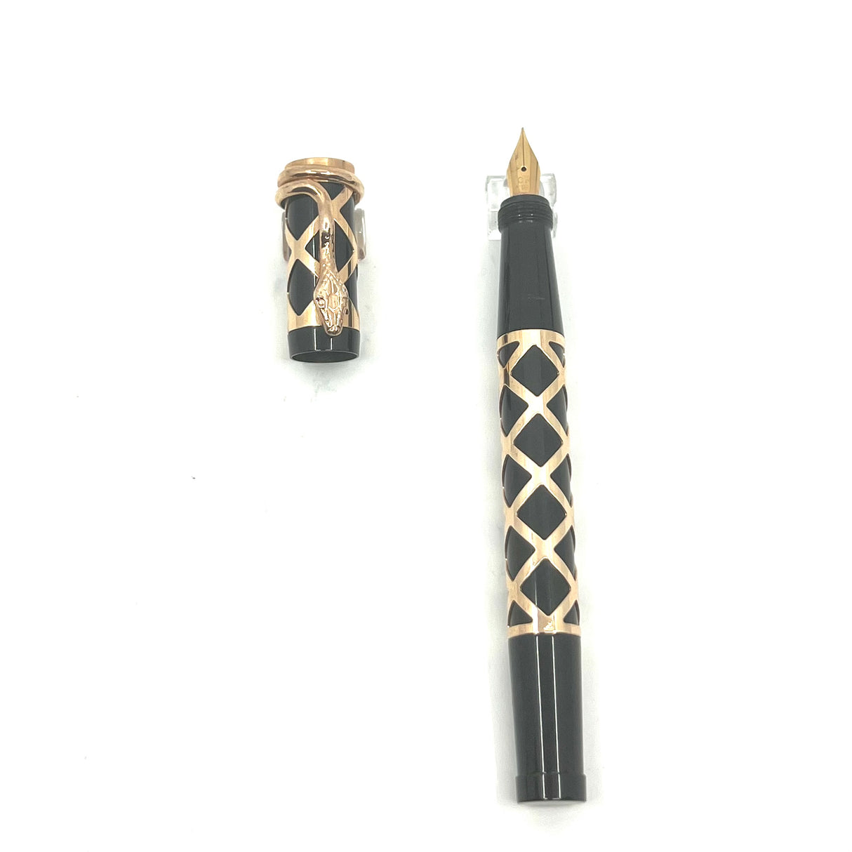 Stylochap (Paris) Filigree Retractable Nib Safety Fountain Pen Limited Edition (1985)