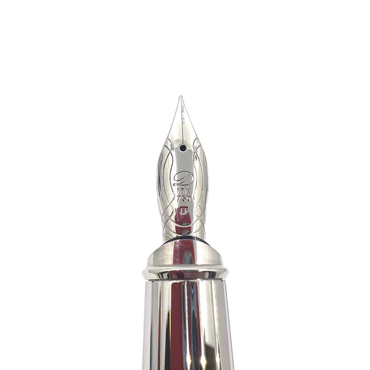 S.T. Dupont Orpheo (Largest Size) Black Laque de Chine Fountain Pen - Extra Fine 18kt Gold Nib