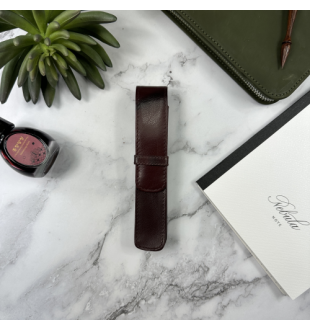 Pen Case Girologio 1 Pen - Oxblood Burgundy