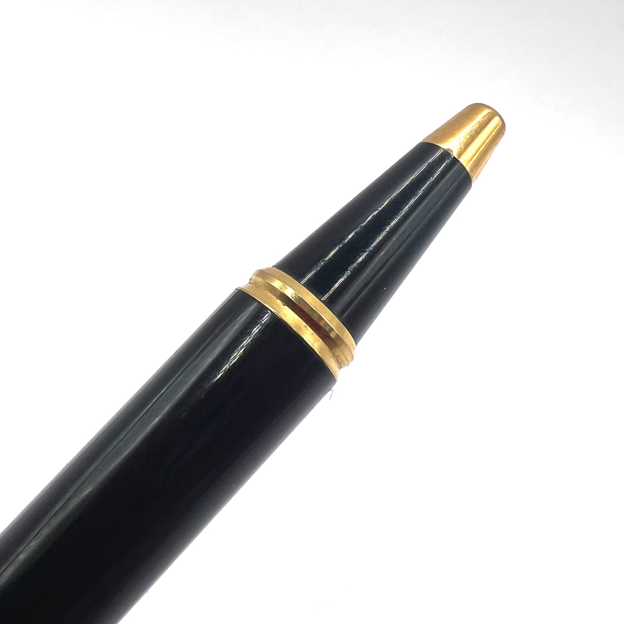 Waterman French Bi-Centennial Ballpoint Pen - Smooth Black Lacquered