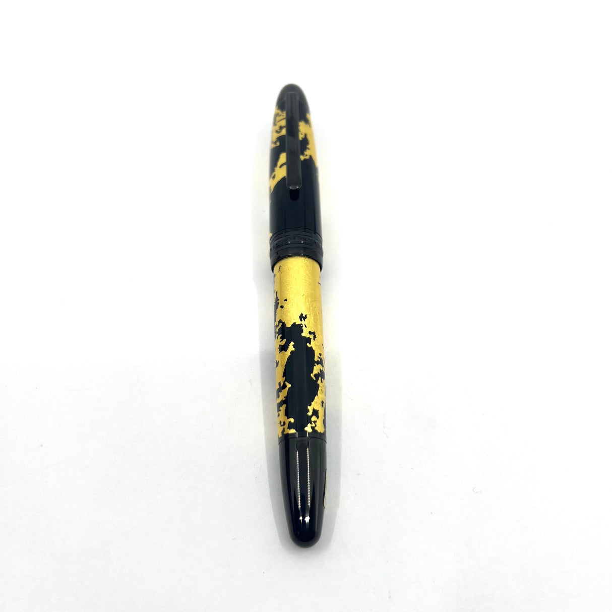 Montblanc Meisterstuck Calligraphy Gold Leaf Solitaire LeGrand Special Edition Fountain Pen - Semi-Flex Fine 18kt Gold Nib
