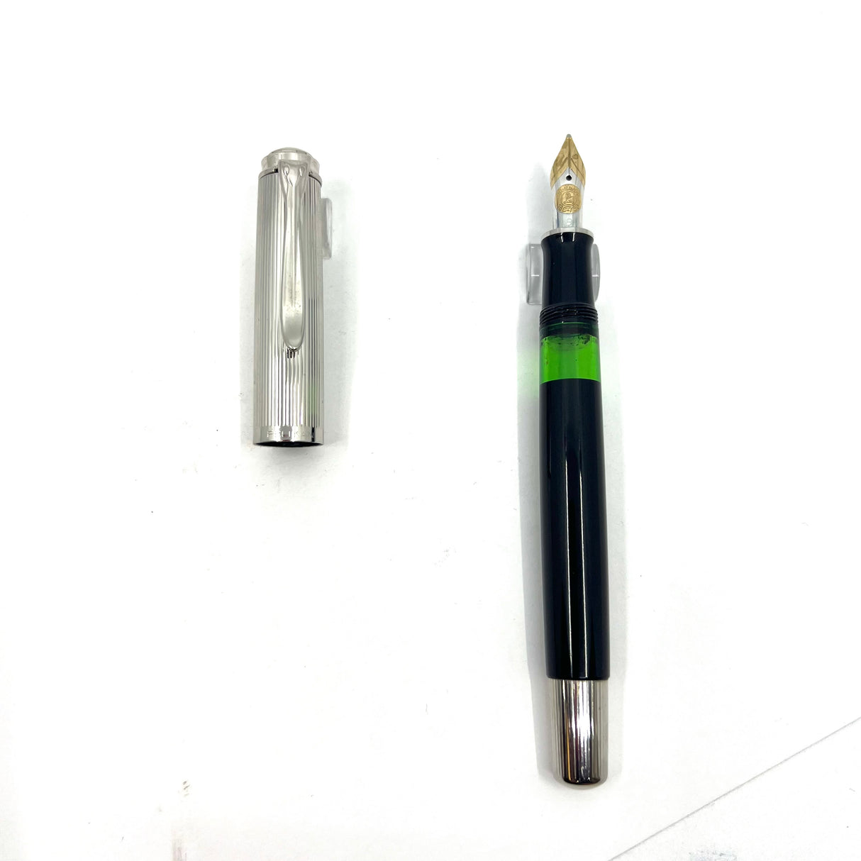 Pelikan M730 Souveran Sterling Silver & Black Fountain Pen - Scarce!