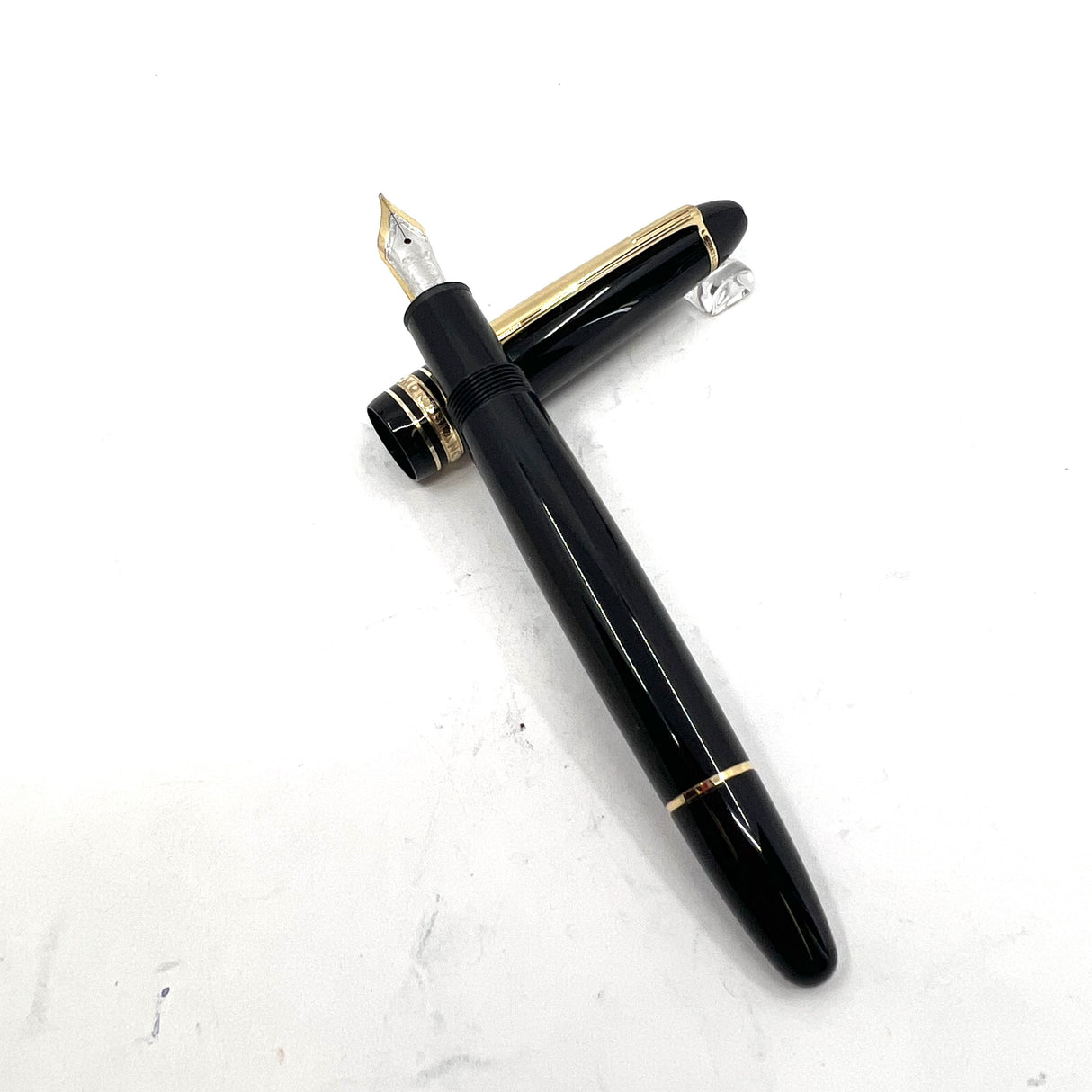 Montblanc Meisterstuck Black Resin #147 LeGrand Traveler Fountain Pen - Cartridge-Fill Only