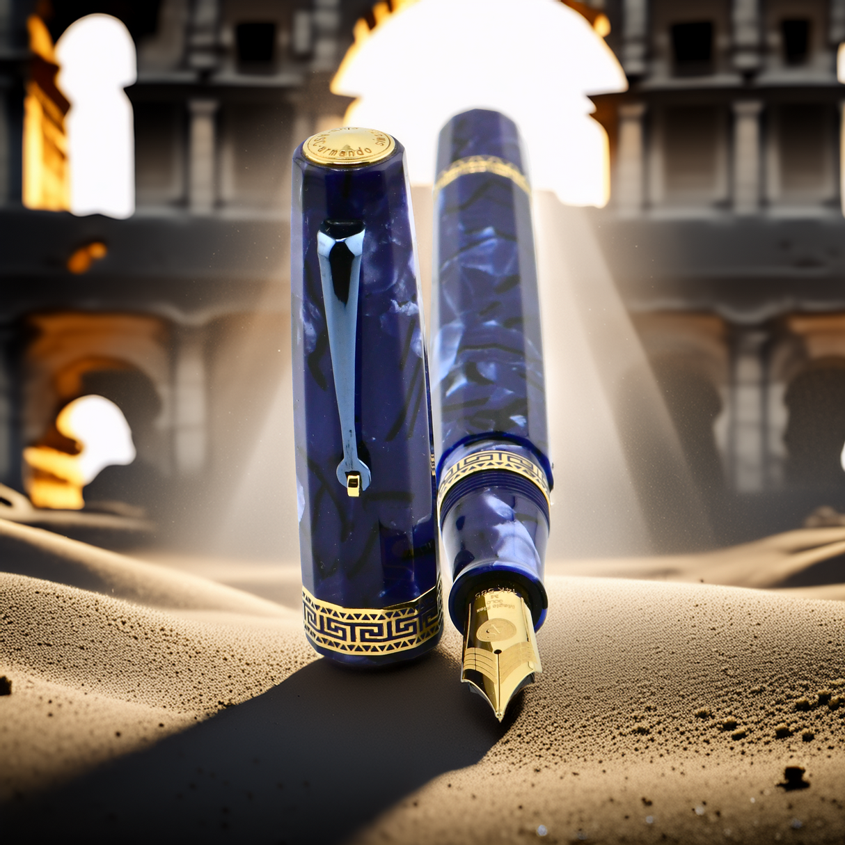 Armando Simoni Club Gran Gladiator Blue La Royale Fountain Pen Collection
