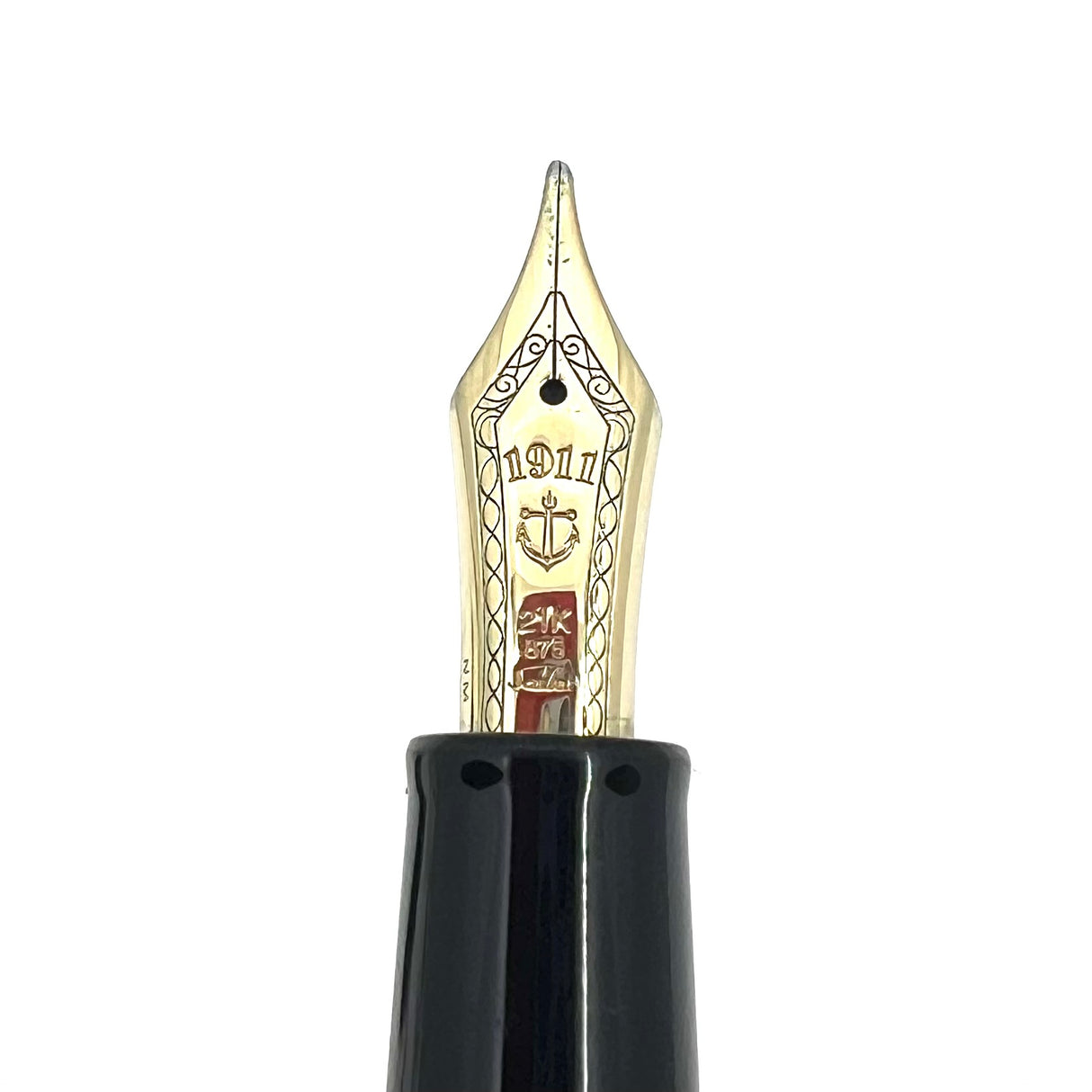 Sailor 1911L Profit Black Matte Fountain Pen - Naginata Jr. Medium Togi 21Kt Gold Nib