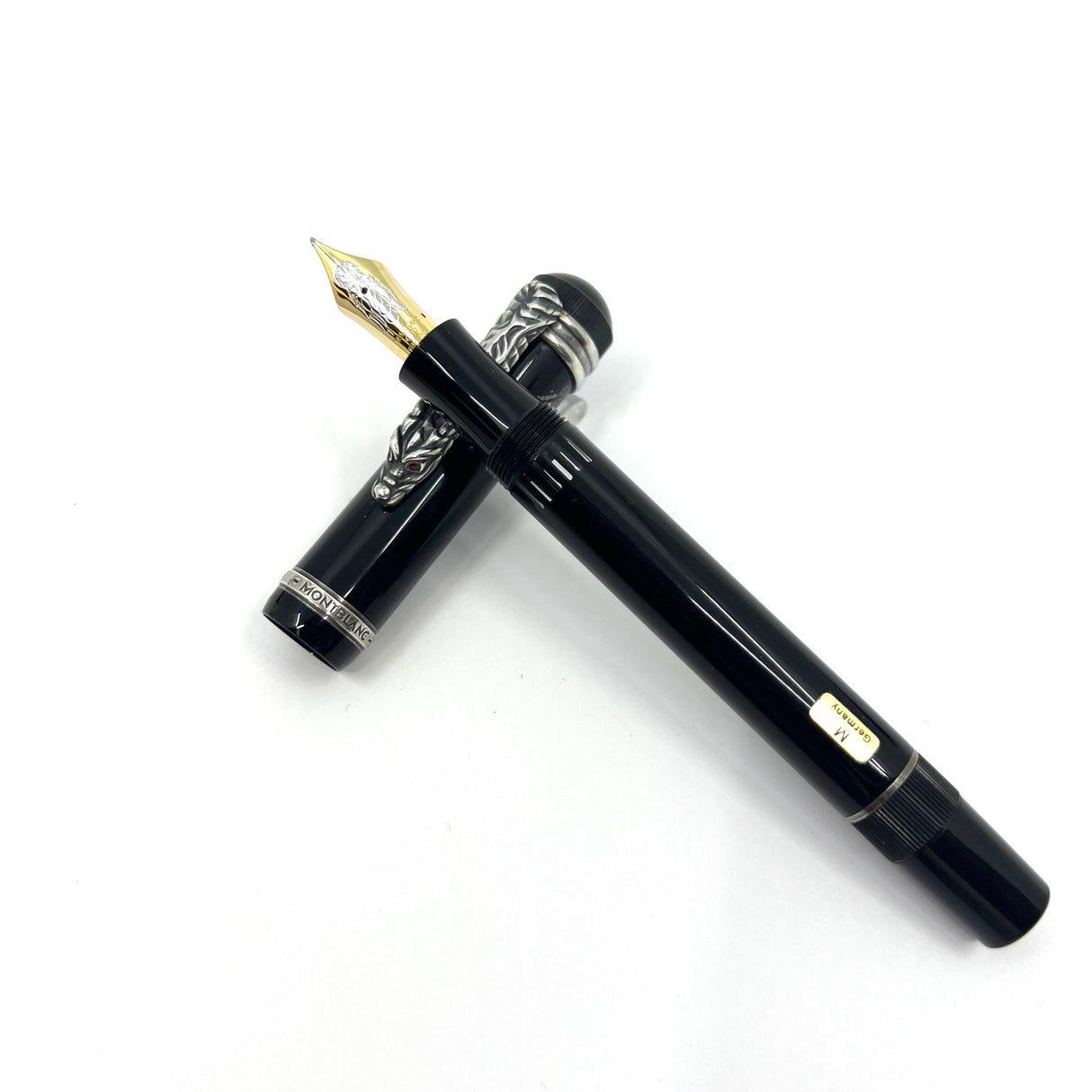 Montblanc Imperial Dragon Sterling Silver Limited Edition Fountain Pen-Medium 18kt Gold Nib