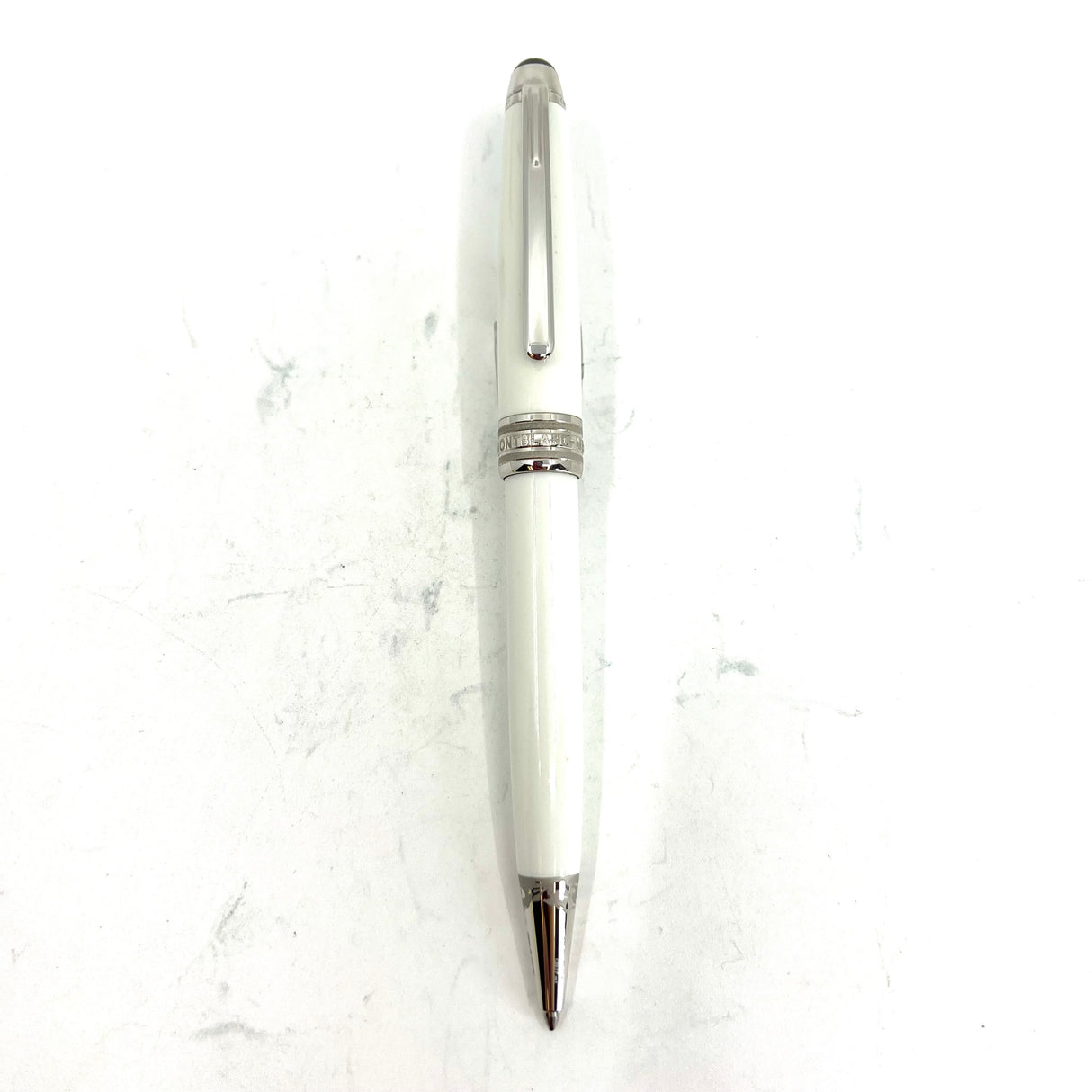 Montblanc Meisterstuck White Ballpoint - Tribute to the Mont Blanc (Mountain)