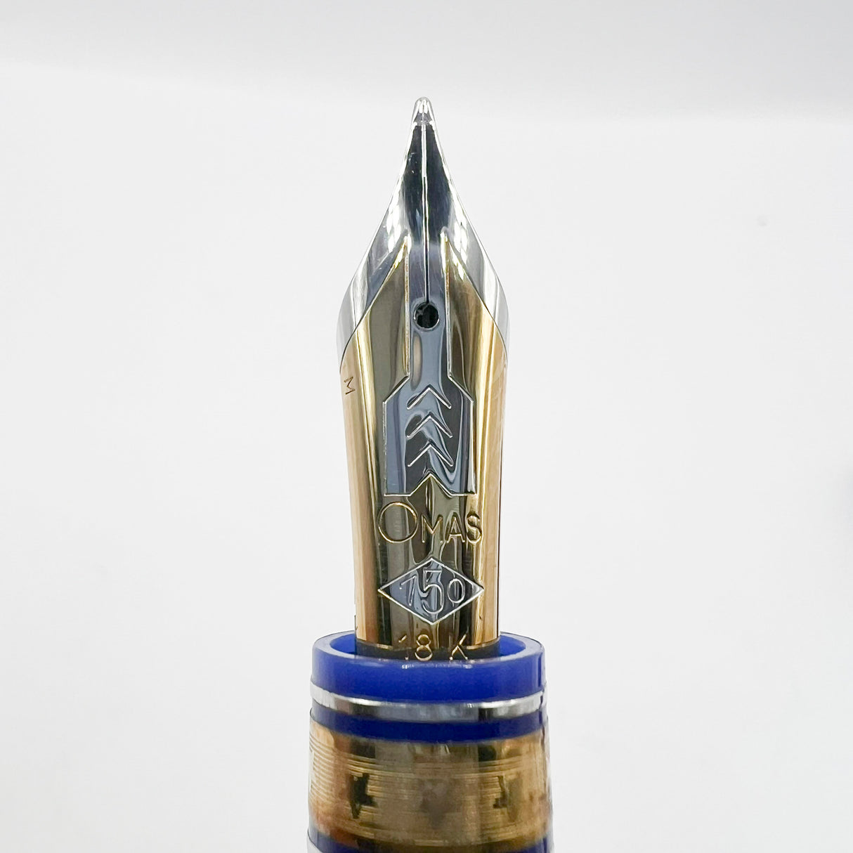 OMAS for Armando Simoni Club/1990's - Royal Blue Ogiva Extra Fountain Pen - Medium 18kt Gold Nib