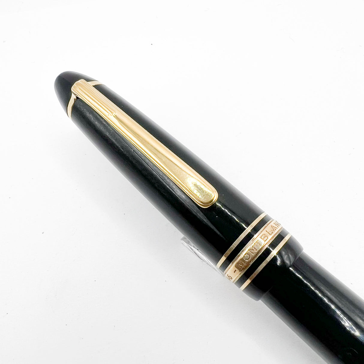 Montblanc Meisterstuck Black Resin #146 LeGrand Fountain Pen - Semi-Flex Extra Fine 14kt Gold Nib