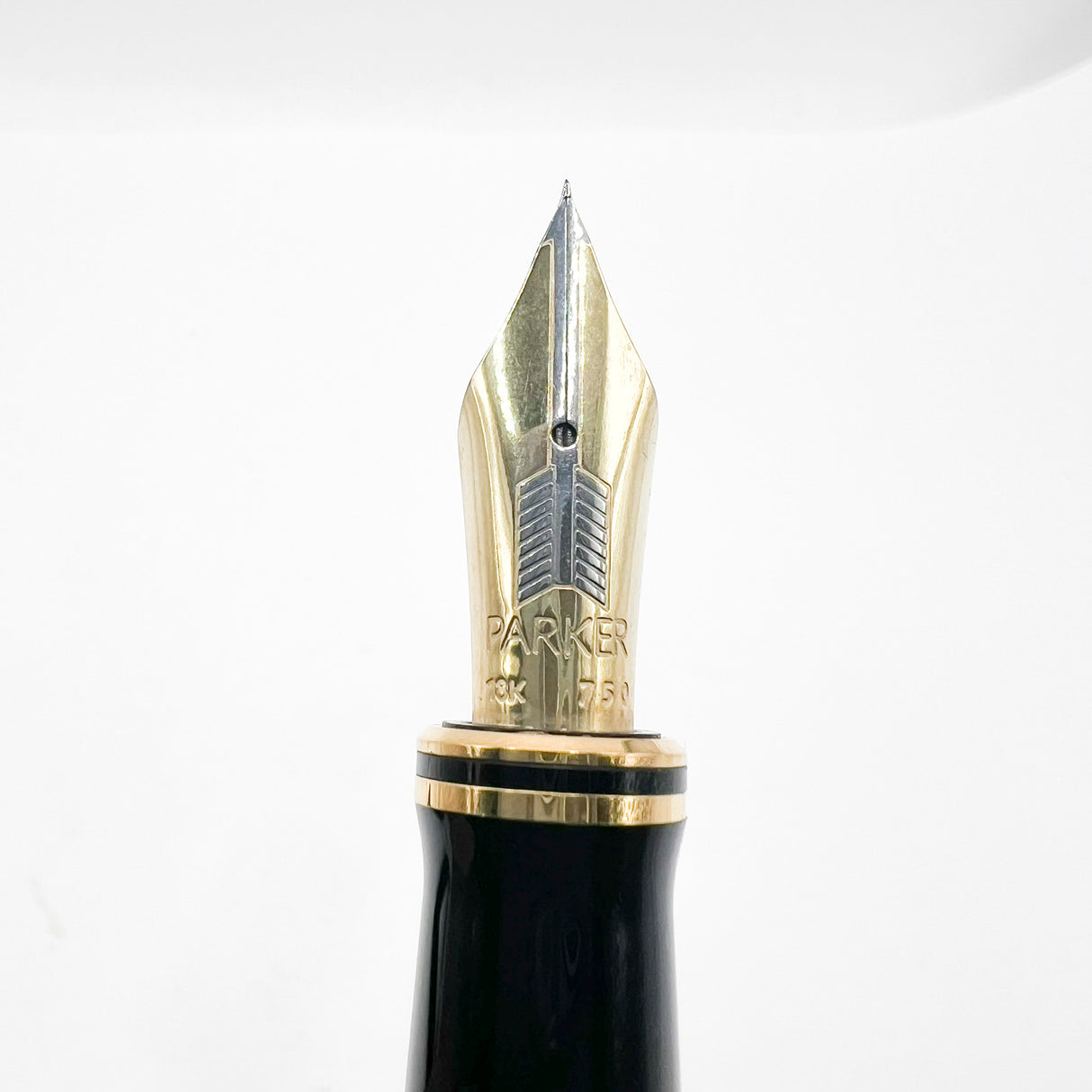 Parker “George Bush” 1989 Inaugural Black Duofold Centennial (Largest) Fountain Pen - Medium 18kt Gold Nib