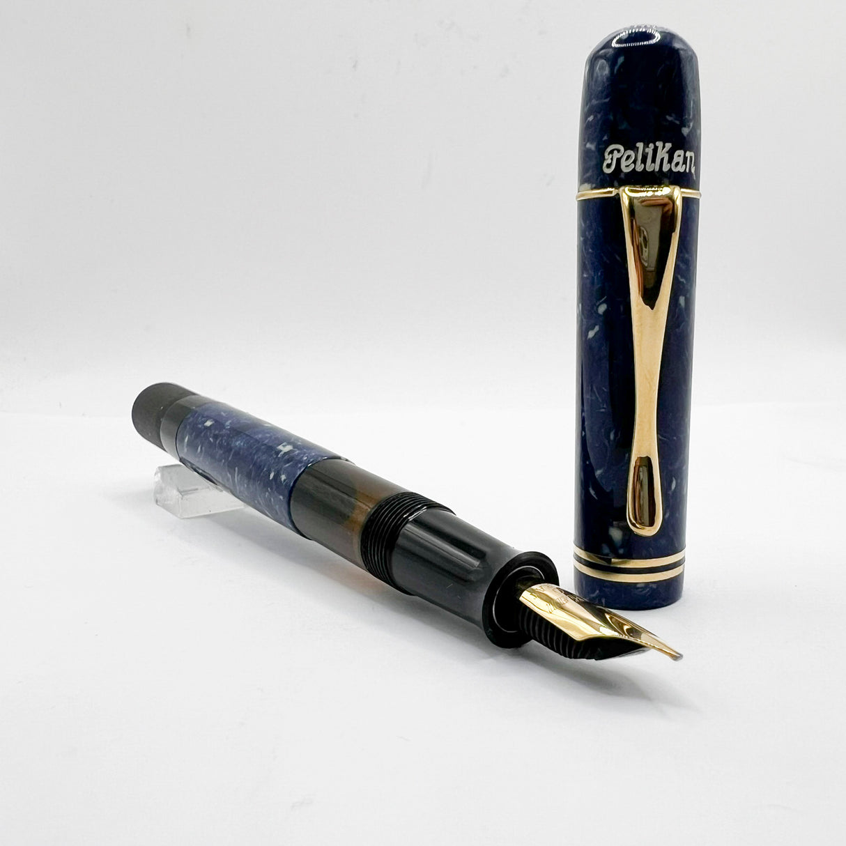 Pelikan Lapis Blue Celluloid (1935 Originals of their Time) Limited Edition Fountain Pen - Medium 18kt Gold Nib