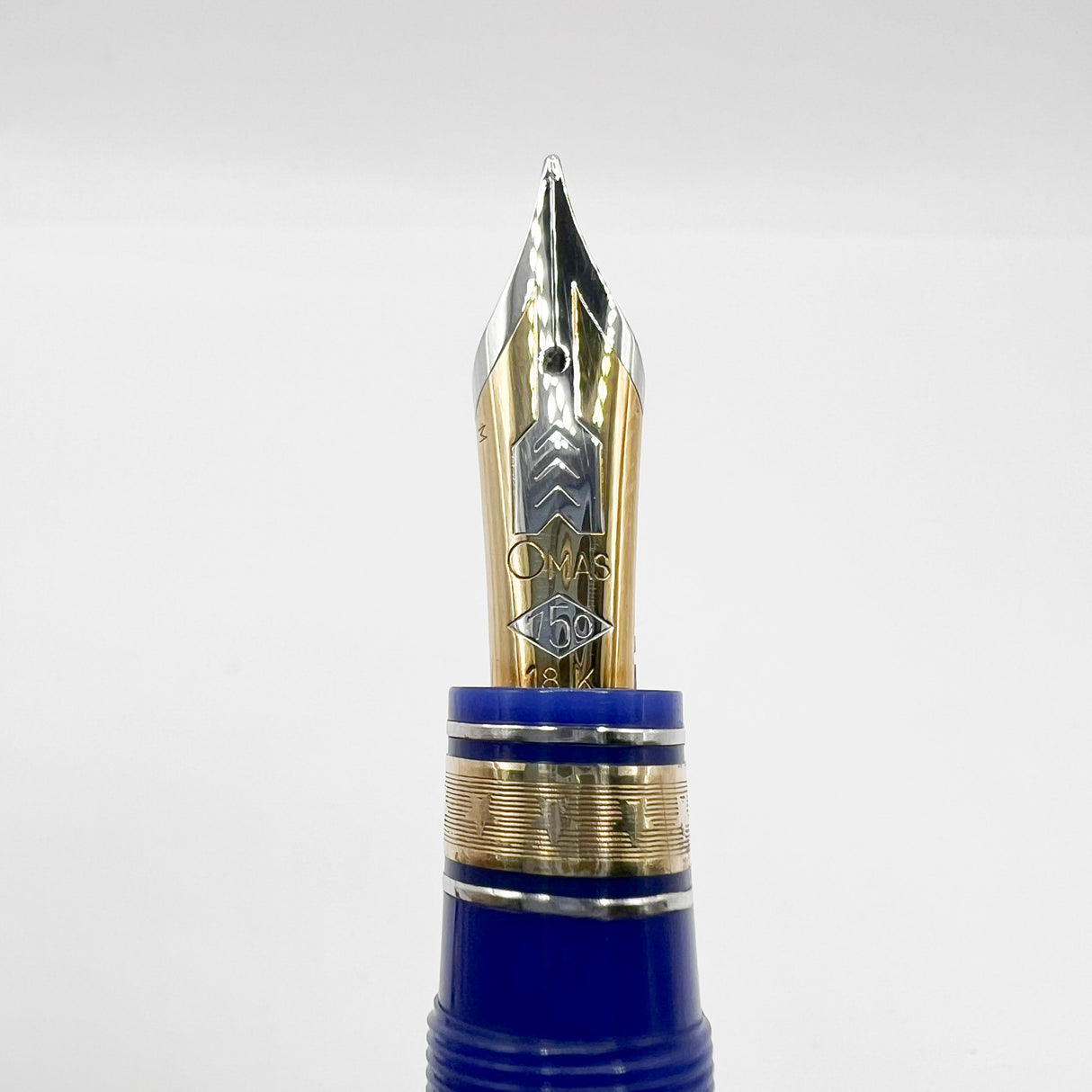 OMAS for Armando Simoni Club/1990's Royal Blue Ogiva Extra Fountain Pen - Medium 18kt Gold Nib