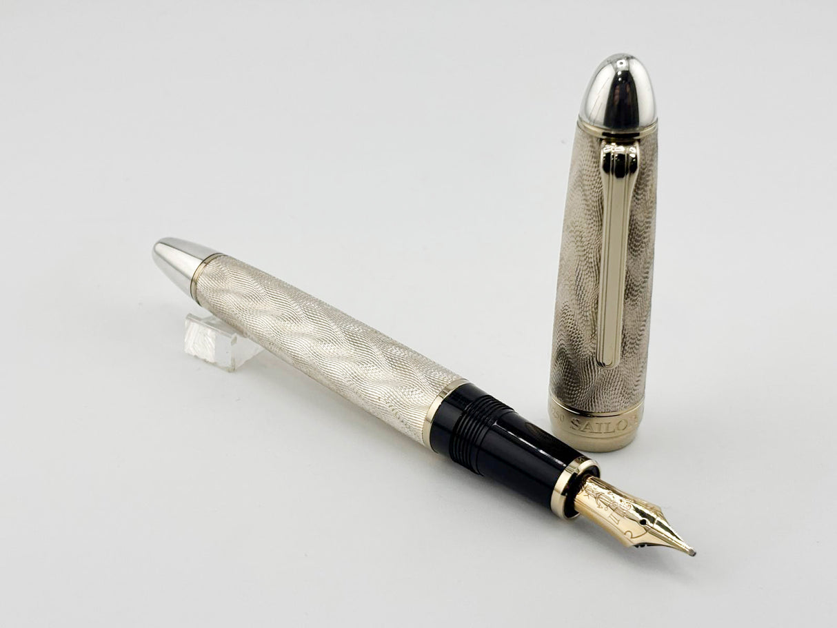 Classic Pen CP7 Sailor Atlantic "Ocean Fountain Pen" Flamme Vague #117/250 - A Nagahara Broad 21kt Gold Nib!!