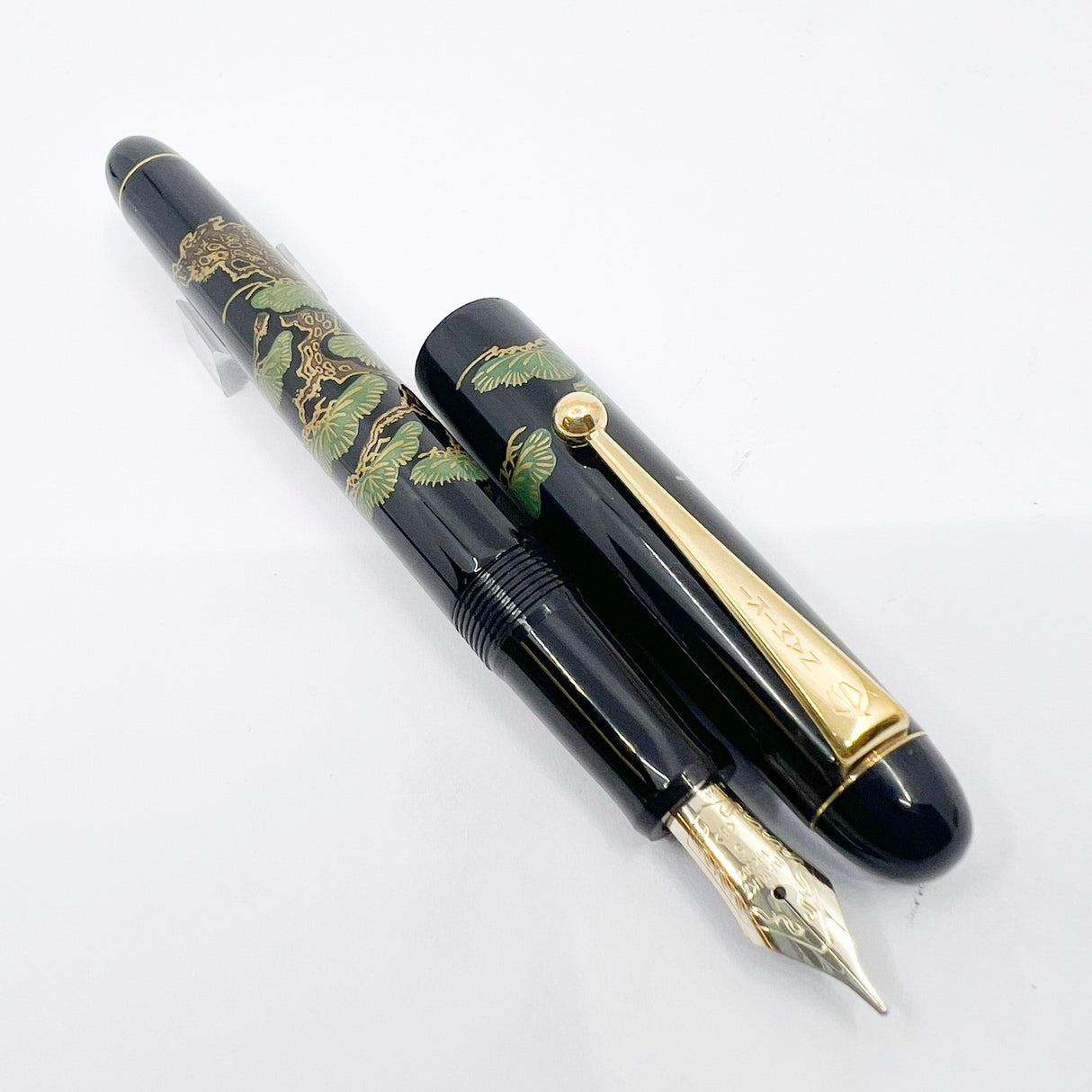 Namiki Nippon Art Pinetree Bonzai Fountain Pen - Broad 14kt Gold Nib