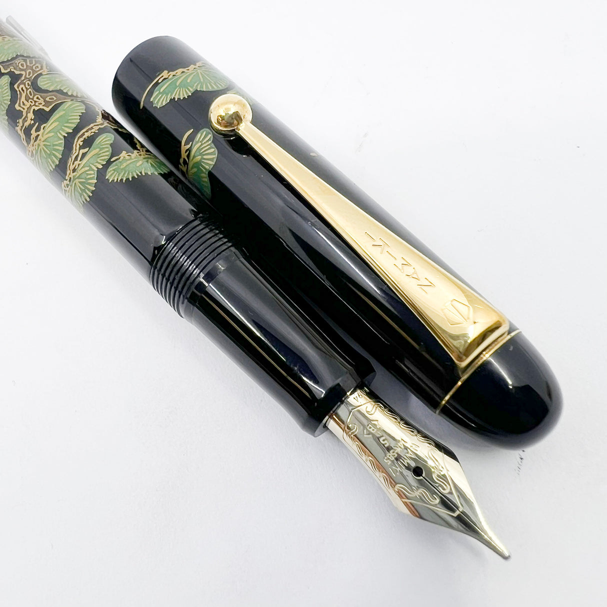Namiki Nippon Art Pinetree Bonzai Fountain Pen - Broad 14kt Gold Nib