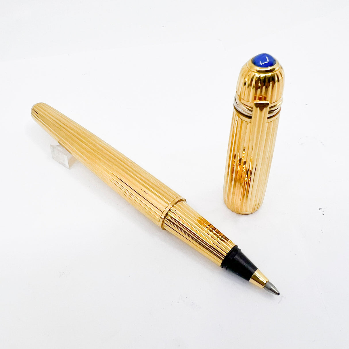 Cartier Pasha Heavy Gold-Plated Fluted Rollerball