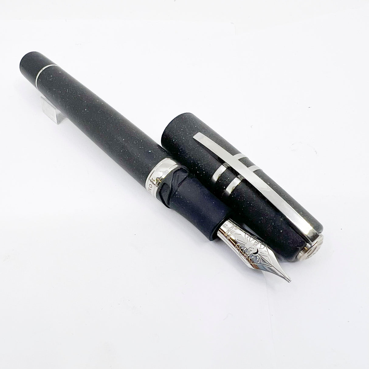 Visconti Homo Sapiens Steel Age Fountain Pen - Very Flexible 1.3mm Stub 23K Palladium Nib!