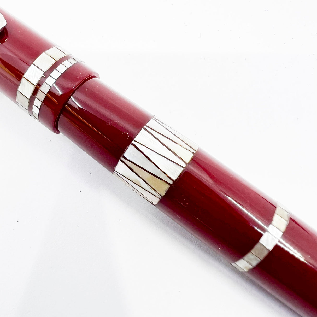 PLATINUM Mother of Pearl 80th Anniversary Fountain Pen Special Anniversary 1999 - Extra Fine 18kt Gold Nib