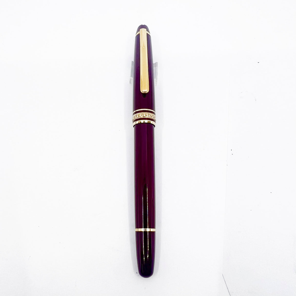 Montblanc #144 Bordeaux Resin Fountain Pen - Fine 14kt Gold Nib