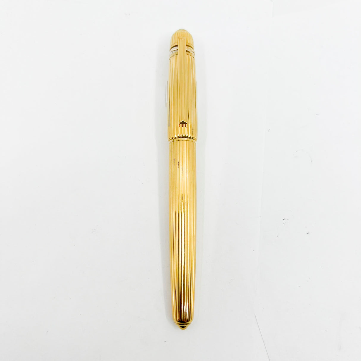 Cartier Pasha Heavy Gold-Plated Fluted Rollerball