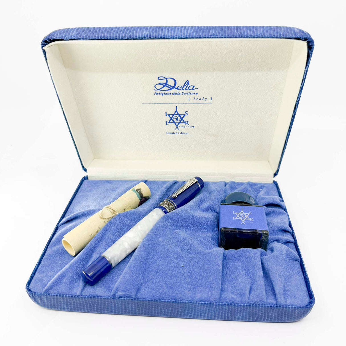 Delta Israel 50th Anniversary Limited Edition Fountain Pen - Fine 18kt Gold Nib