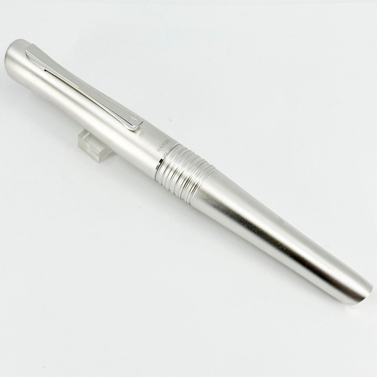 Pilot-Namiki Satin Finished Rhodium Bamboo Oversized Fountain Pen - Fine 14kt Gold Nib