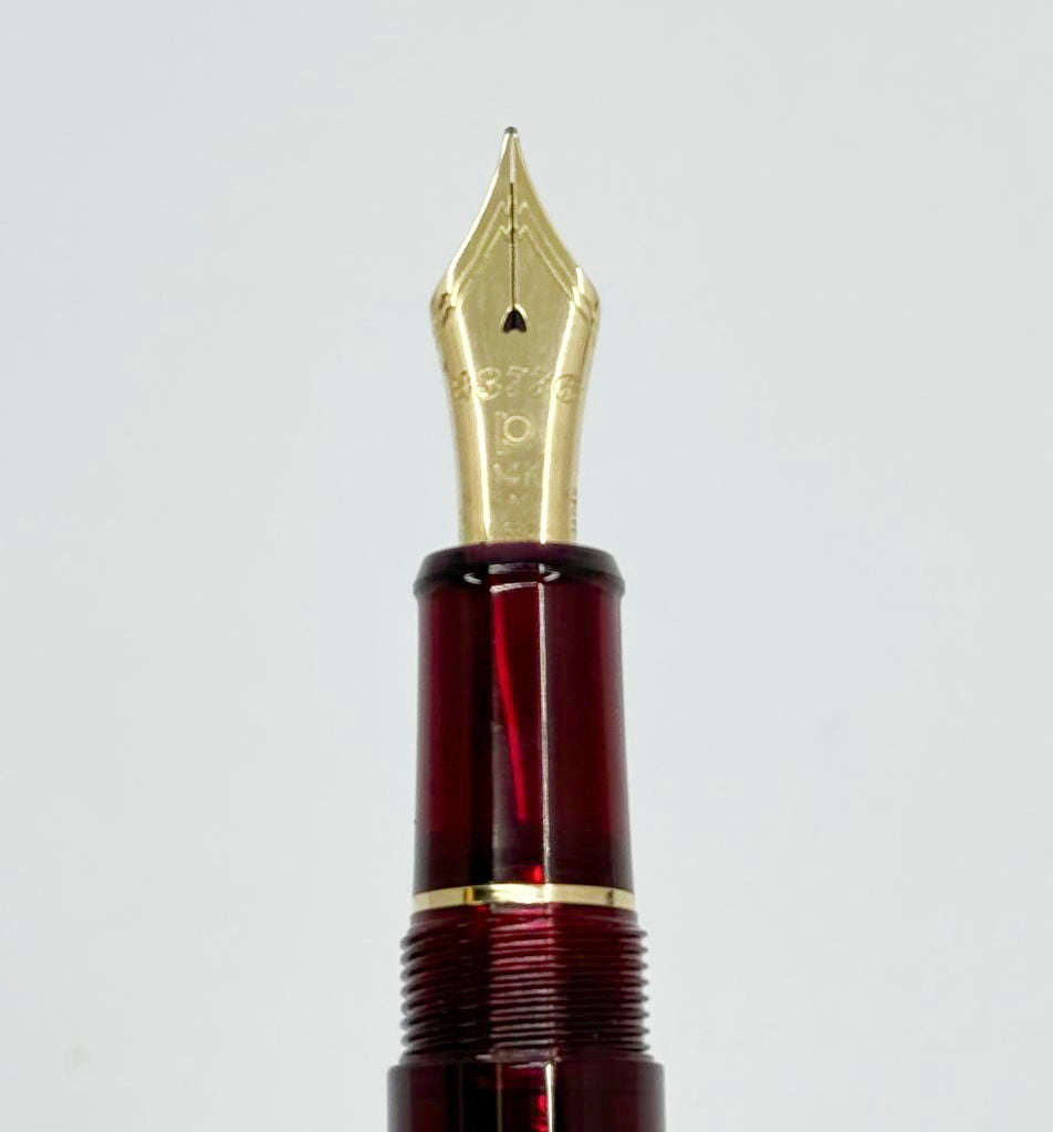 Platinum #3776 Century Bourgoyne Fountain Pen - Medium 14kt Gold Nib