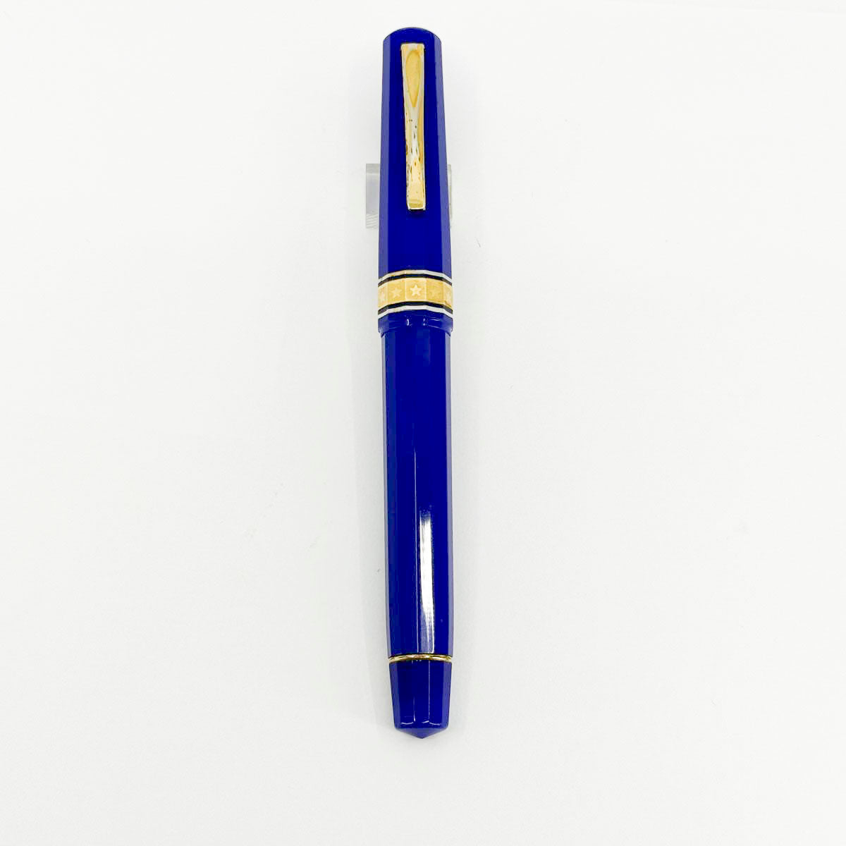 OMAS Milord Paragon Royal Blue Fountain Pen - Broad 18kt Gold Nib