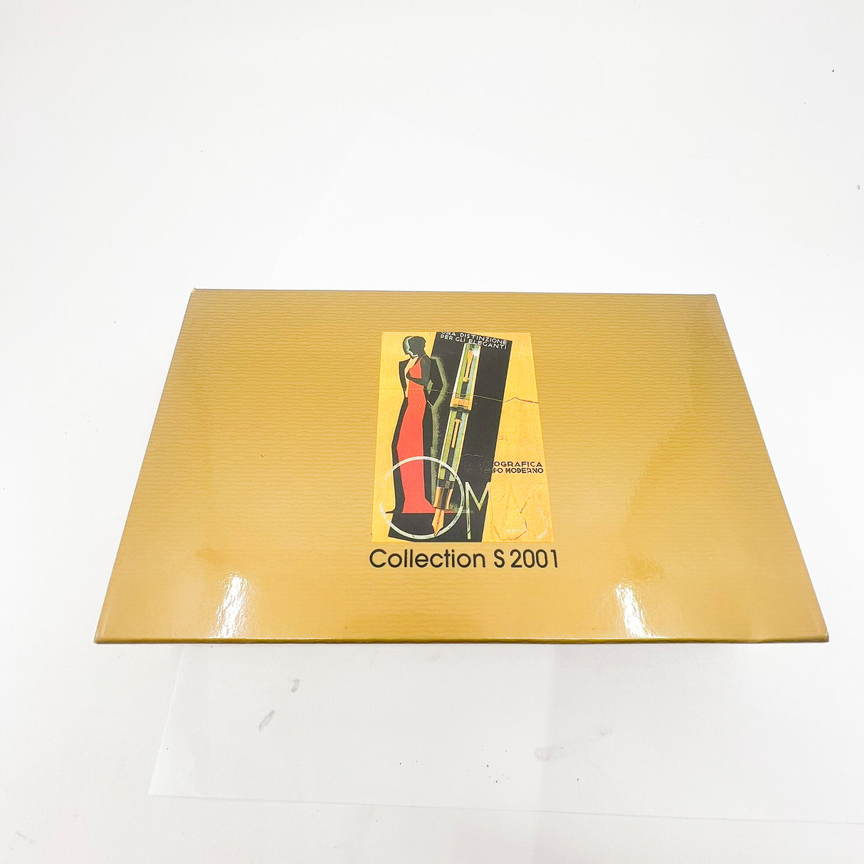 OMAS S2001 Ogiva Rollerball - Gold Vermeil Cap & Black Guilloched Barrel