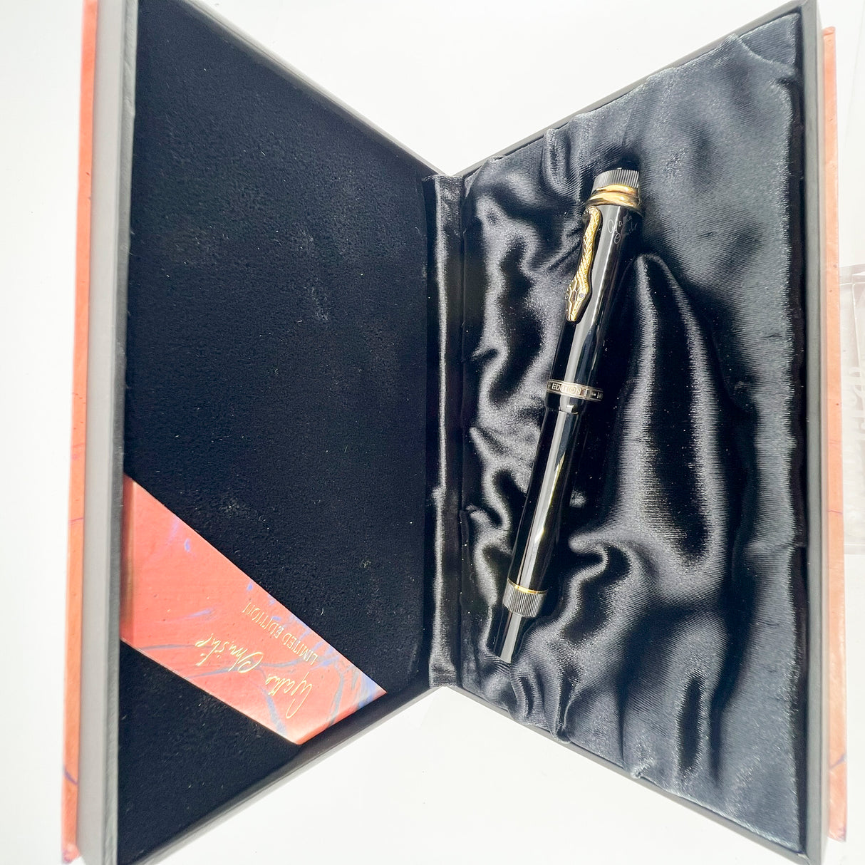 Montblanc Agatha Christie Vermeil (Gold Plating Over Sterling Silver) Limited Edition Fountain -Medium 18 Kt Gold Nib Pen - Medium 18kt Gold Nib (Copy)