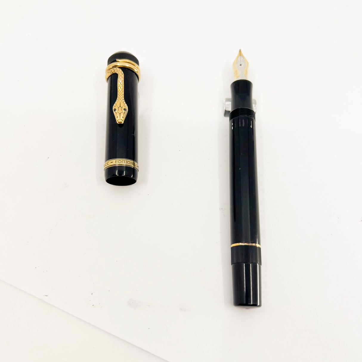 Montblanc Agatha Christie Vermeil (Gold Plating Over Sterling Silver) Limited Edition Fountain -Medium 18 Kt Gold Nib Pen - Medium 18kt Gold Nib (Copy)