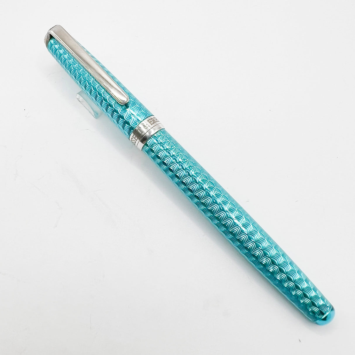 Bossert & Erhard Basketweave Arctic Ice Sterling Silver Rollerball