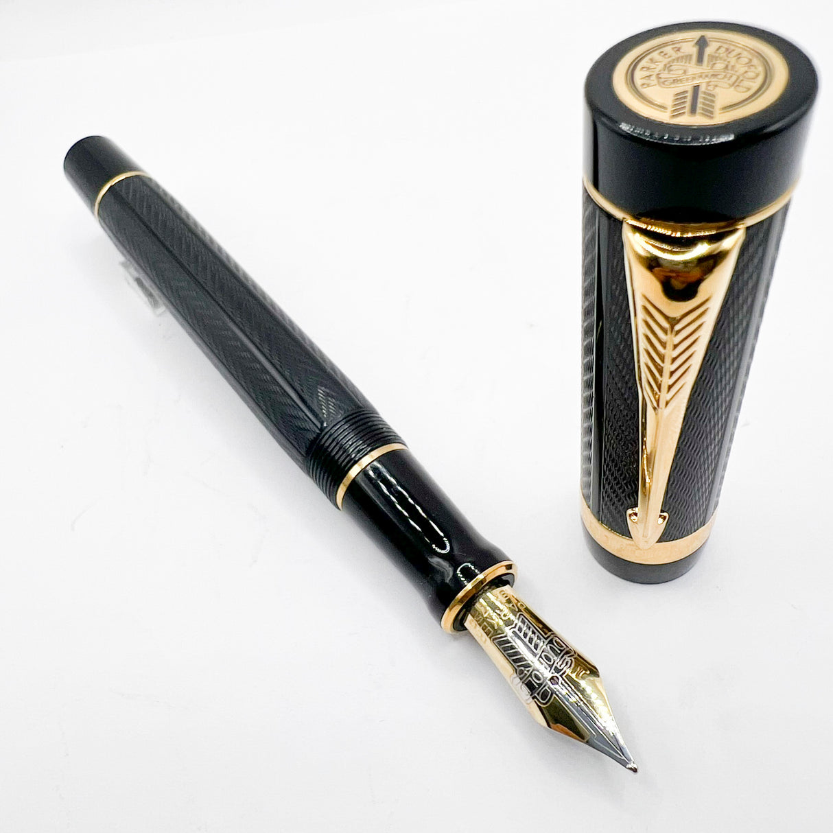 Parker Duofold Greenwich Special Edition Fountain Pen - Medium 18kt Gold Nib
