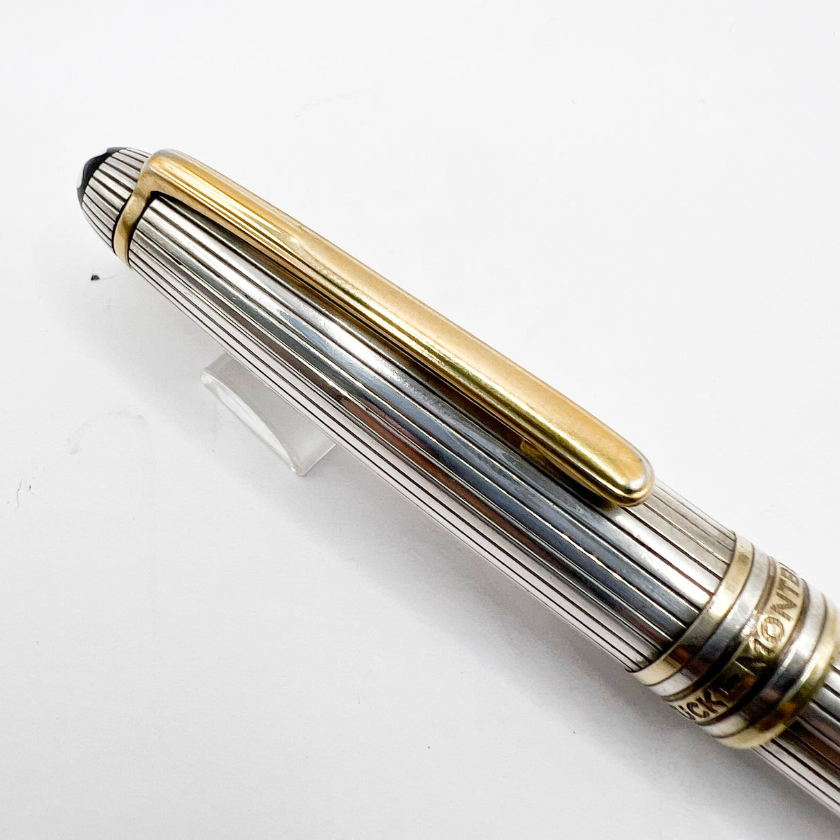 Montblanc Sterling Silver Pinstriped Classique Ballpoint Pen