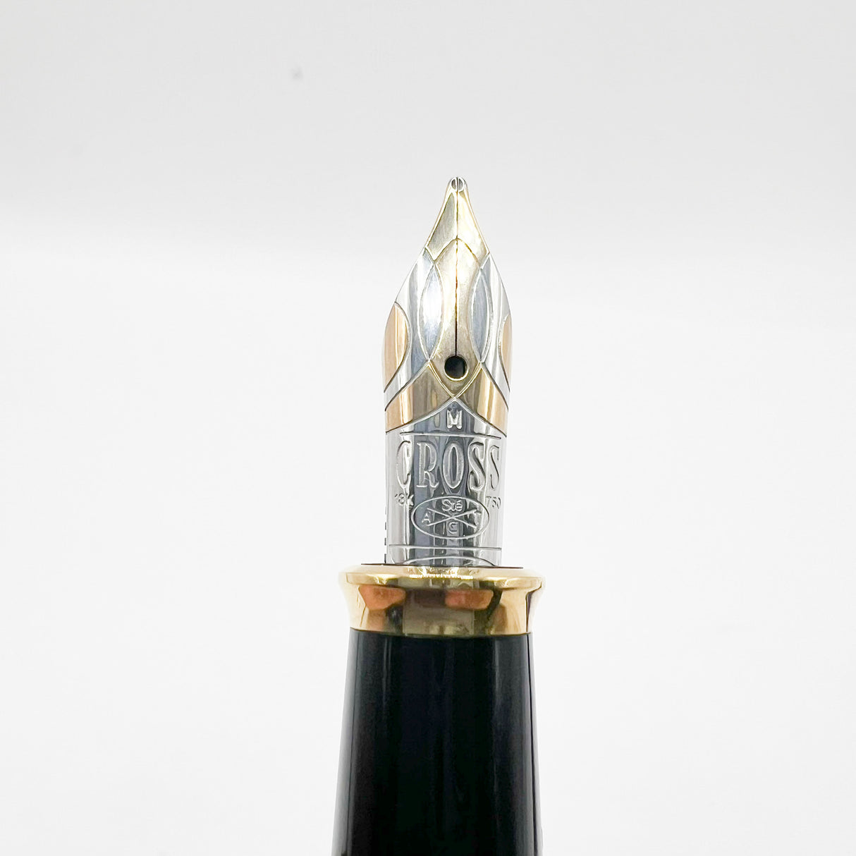Cross Townsend Blue Lapis Lazuli/ 22K Gold Dust Fountain Pen - Medium 18kt Kt Gold Nib