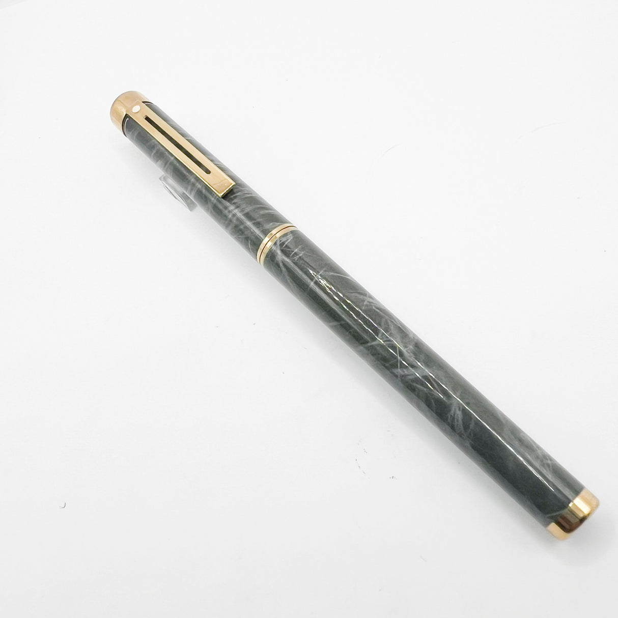 Sheaffer Full Size Targa Gray Ronce Fountain Pen - Fine 14kt Kt Gold Nib