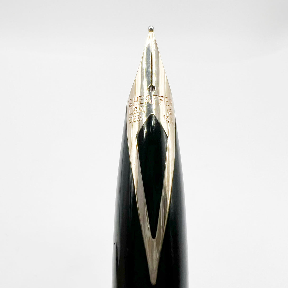 Sheaffer Full Size Targa Gray Ronce Fountain Pen - Fine 14kt Kt Gold Nib