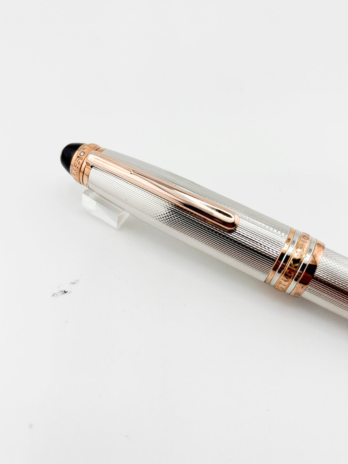 Montblanc Meisterstuck 75th Anniversary Numbered Limited Edition Solitaire Barleycorn Sterling Silver LeGrand Rollerball
