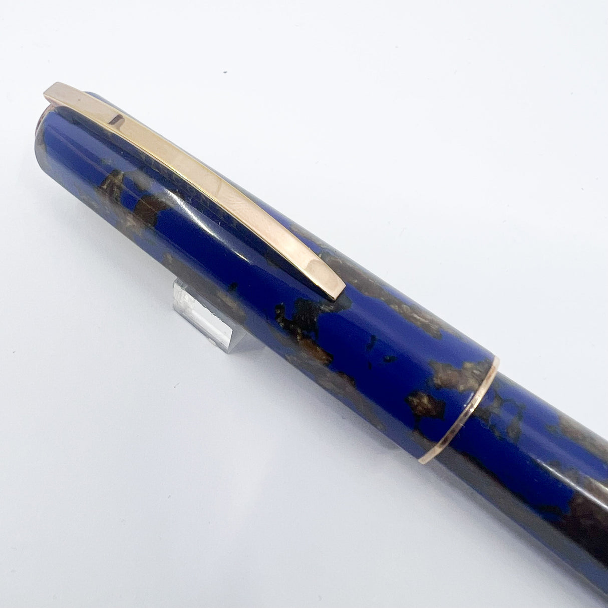 Visconti "Caesar's Firenze" Blue & Gold "Titanic" Celluloid Limited Edition Fountain Pen - Flexible Medium 18kt Gold Nib