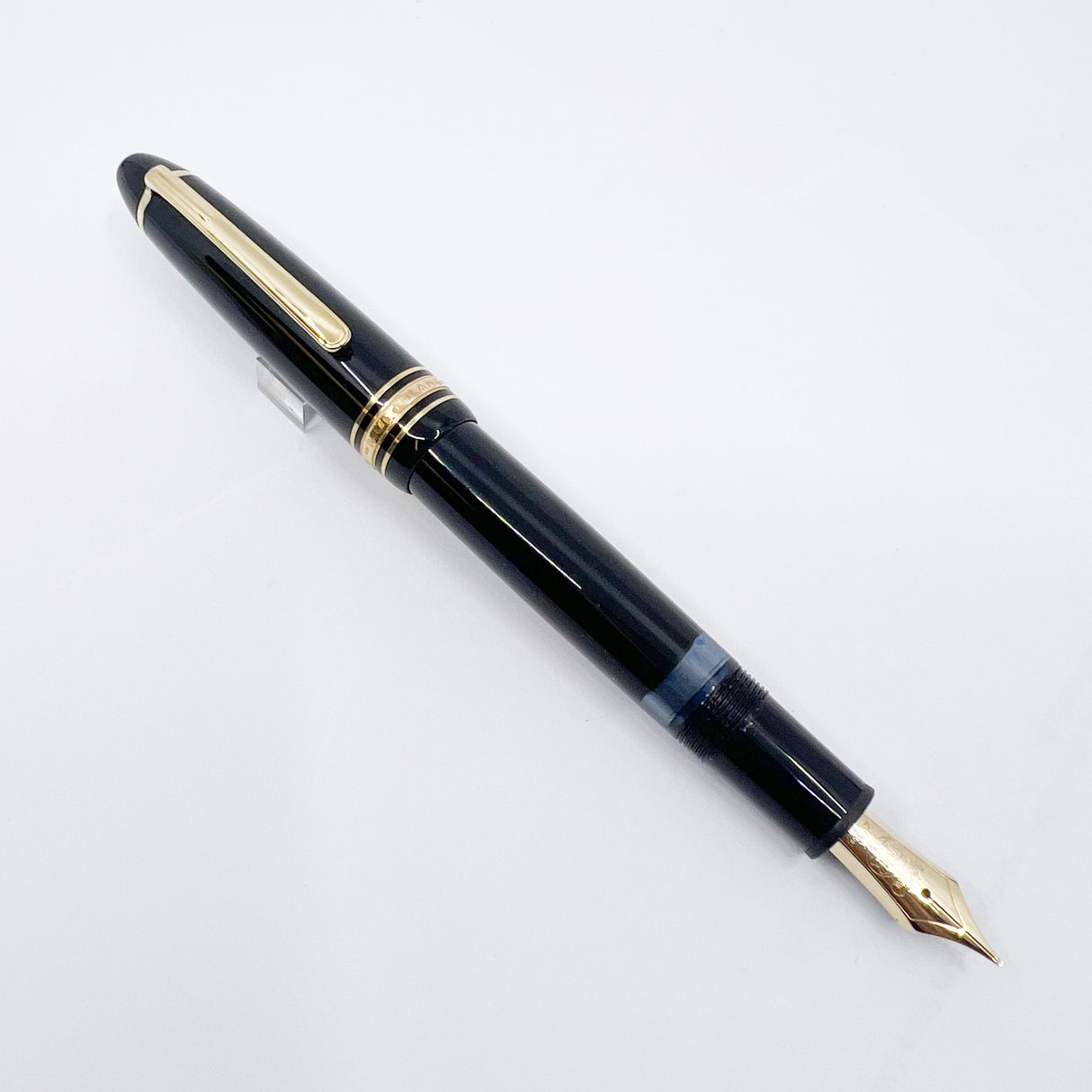 Montblanc Meisterstuck Black Resin #146 LeGrand Fountain Pen - Fine 14kt Gold Nib