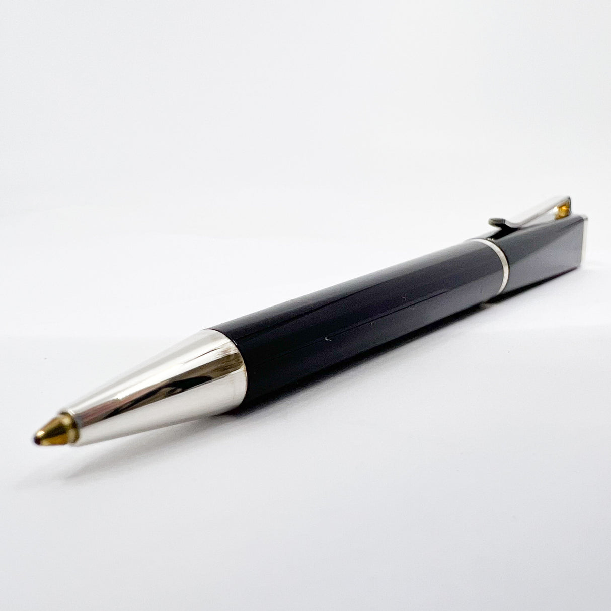 Montblanc Franz Kafka Limited Edition Deep Translucent Burgundy Ballpoint Pen - Sterling Silver Trim