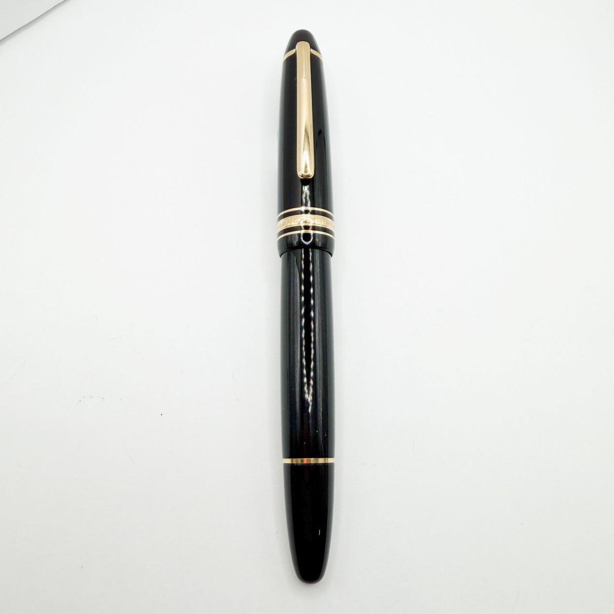 Montblanc Meisterstuck Black Resin #146 LeGrand Fountain Pen - Fine 14kt Gold Nib