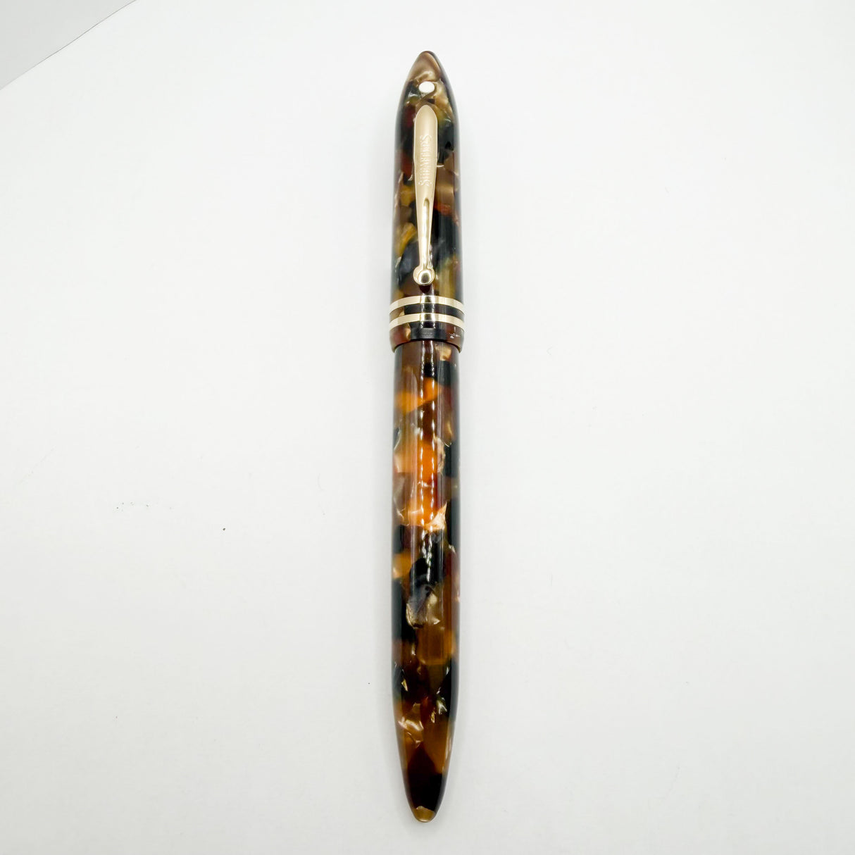 Sheaffer Amber Glow Balance II Fountain Pen - Extra Fine 18kt Gold Nib
