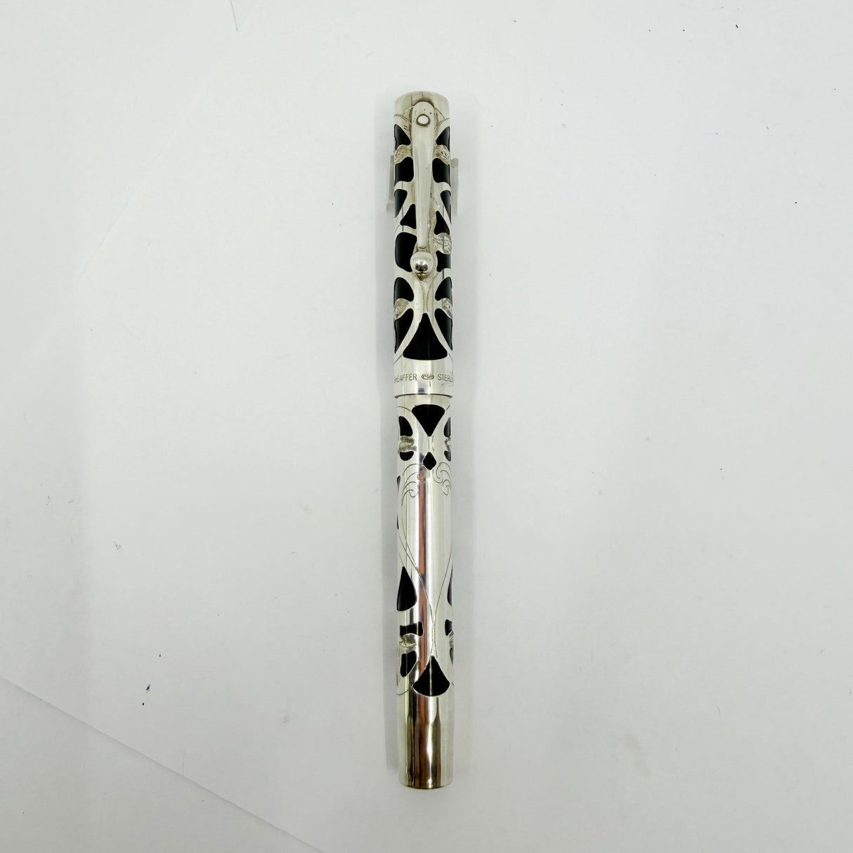 Sheaffer Nostalgia Sterling Silver Filigree Fountain Pen - Extra Fine 14kt Gold Nib