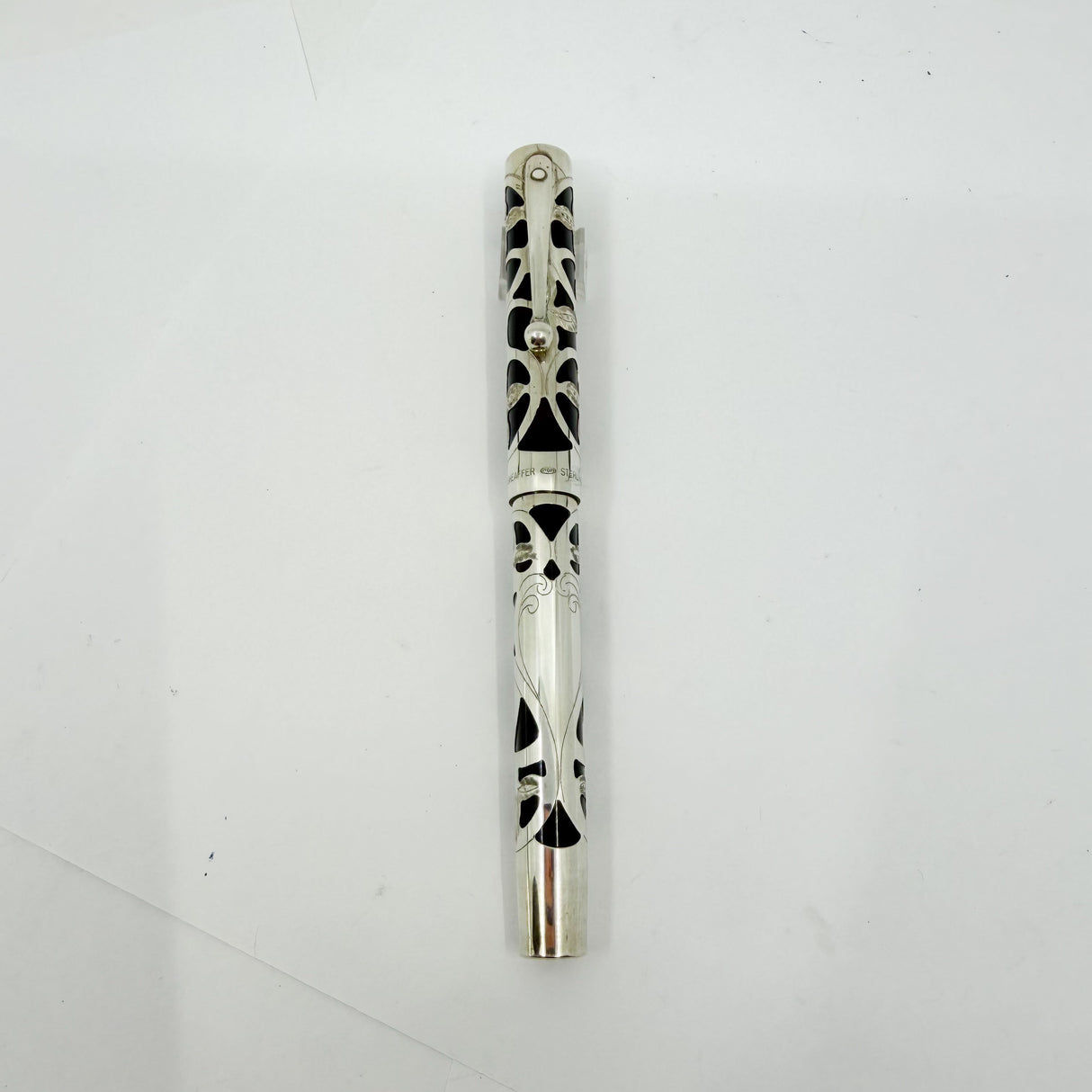Sheaffer Nostalgia Sterling Silver Filigree Fountain Pen - Extra Fine 14kt Gold Nib