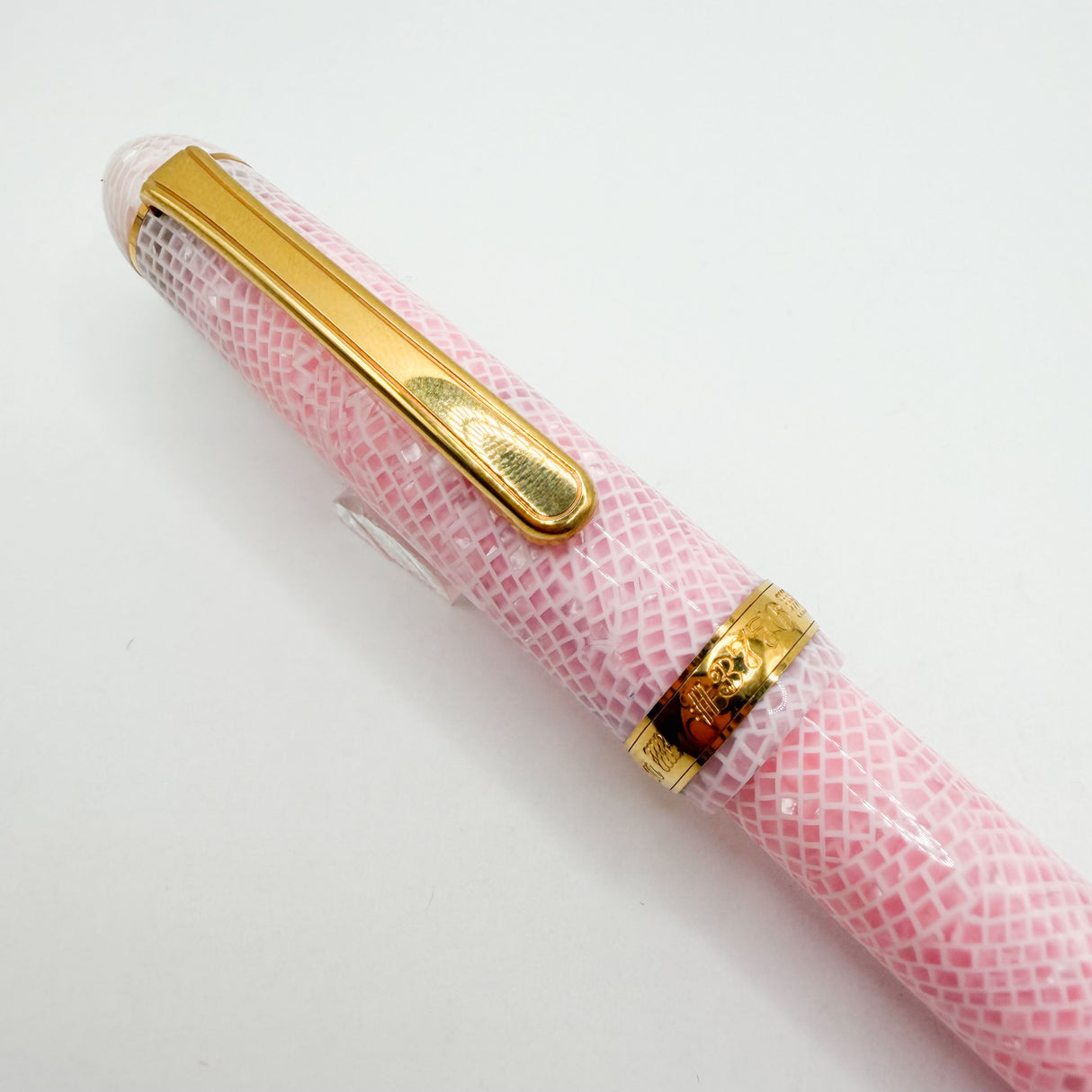 Platinum #3776 Century Celluloid Cherry Blossom Fountain Pen - Music (Italic) 14kt Gold Nib