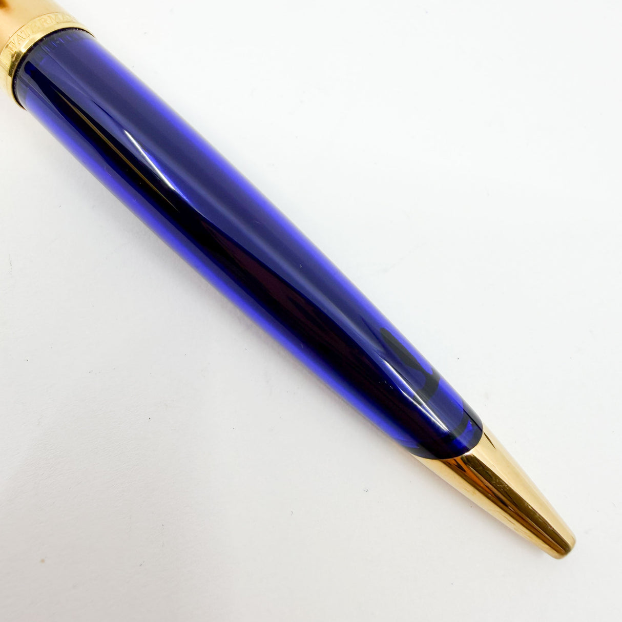 Waterman Edson Translucent Blue Ballpoint Pen