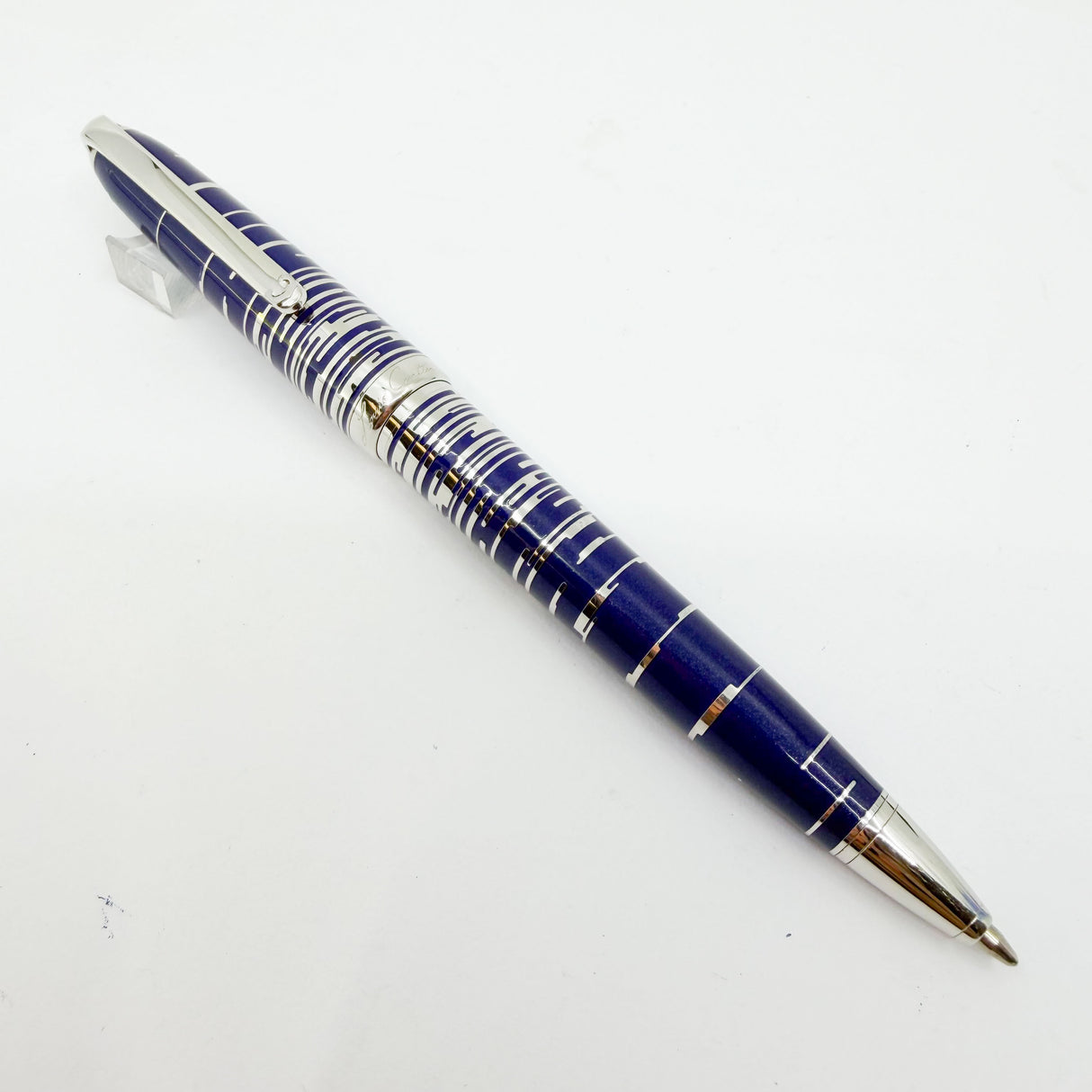 Cartier Constellation Limited Edition Blue Laque & Platinum Plated Ballpoint Pen - LE# 291/1847