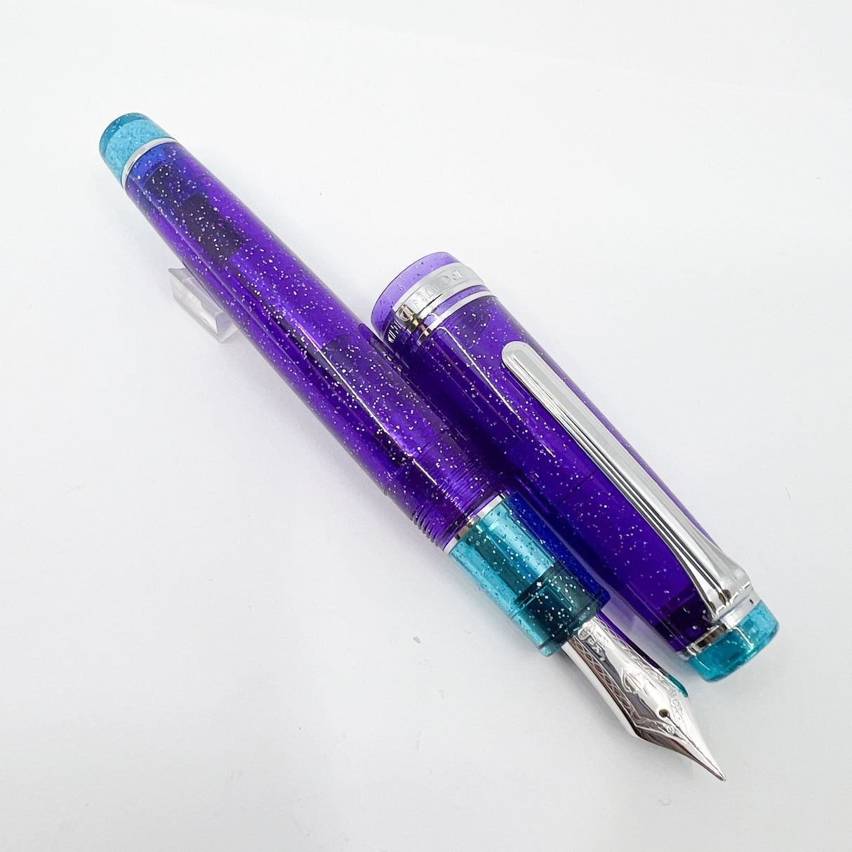 Sailor Purple Northern Lights Pro Gear Fountain Pen - Broad 21kt Gold Nib